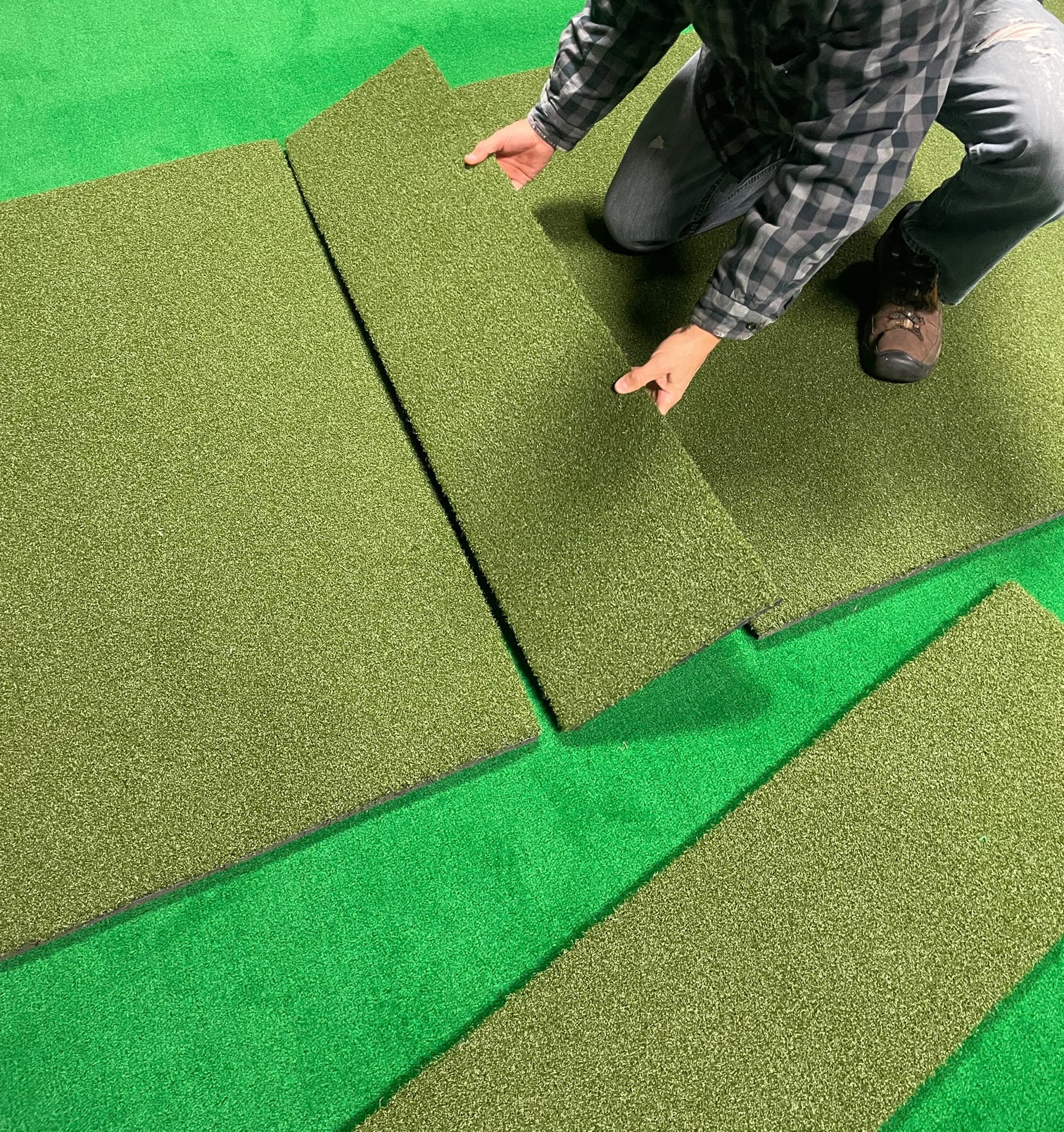 Golf Simulator Hitting Strip